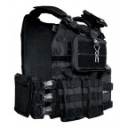 Colete Modular Plate Carrier Contato + 8 Peças + Bandoleira