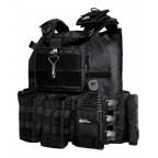 Colete Modular Plate Carrier Contato + 8 Peças + Bandoleira