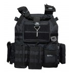 Colete Modular Plate Carrier Contato + 8 Peças + Bandoleira