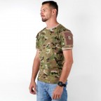 Camiseta T Shirt Tática Ranger Masculina Multicam Bélica