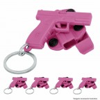 Kit 5 Chaveiros Holster Bélica - Rosa